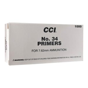 CCI Standard Primers #34 (Large) 7.62mm Military / NATO Sensitivity 1000/ct