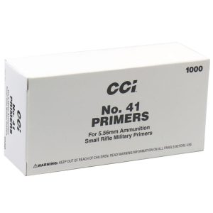 CCI Standard Primers #41 (Small) 5.56mm Military / NATO Sensitivity 1000/ct