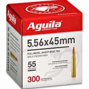 Aguila Rifle Ammunition 5.56mm 55gr FMJBT 3260 fps 300/ct (Bulk)