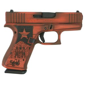 Glock 43x Custom "Texas Orange" Subcompact Handgun 9mm Luger 10rd Magazines (2) 3.41" Barrel Austria