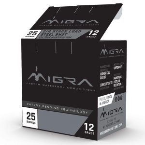 Migra Waterfowl Steel Shot Shotshells 12 ga 3" 1-1/4 oz 1430 fps #4#6 25/ct