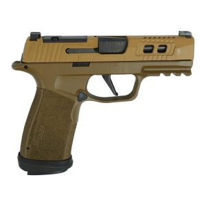 Sig Sauer P365 Two-Tone Brown XMACRO TACOPS Handgun 9mm Luger 17rd Magazines(4) 3.7" Barrel