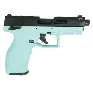 Taurus 2TX22 TORO Handgun .22 LR 10rd Magazines(2) 4.6" Threaded Barrel Black Slide/Cyan Frame
