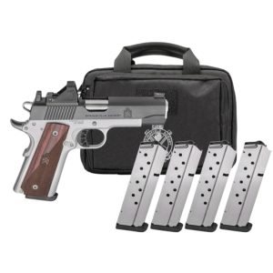 Springfield Gear Pac 1911 Ronin AOS Handgun .45 Auto 8rd Magazines(4) 4.25" Barrel Green Dot & Bag