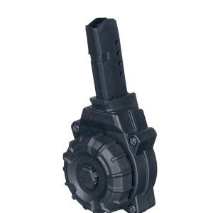 Promag Handgun Drum Magazine Fits GLOCK 42 .380 ACP - Black Polymer 32/rd